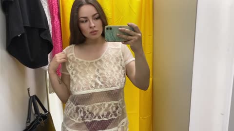 [4K] Transparent Try on Haul ｜ See Through No Bra Trend