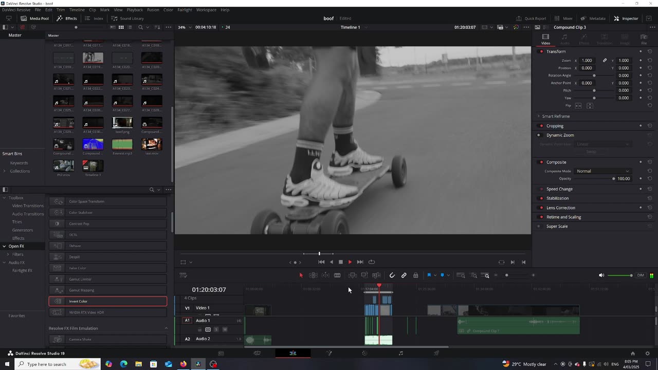 for BOOFA zooming sounds added i like it with black and white normal simple and better