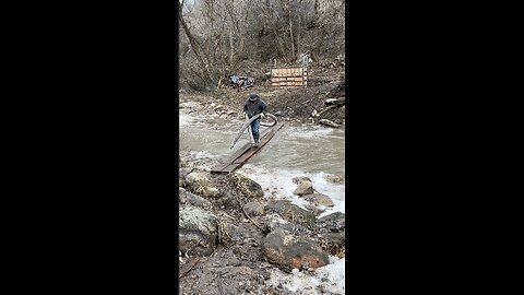 Intense Day on the Job! Head Over Heels Into the Water? Getting a Boom Here = Impossible!