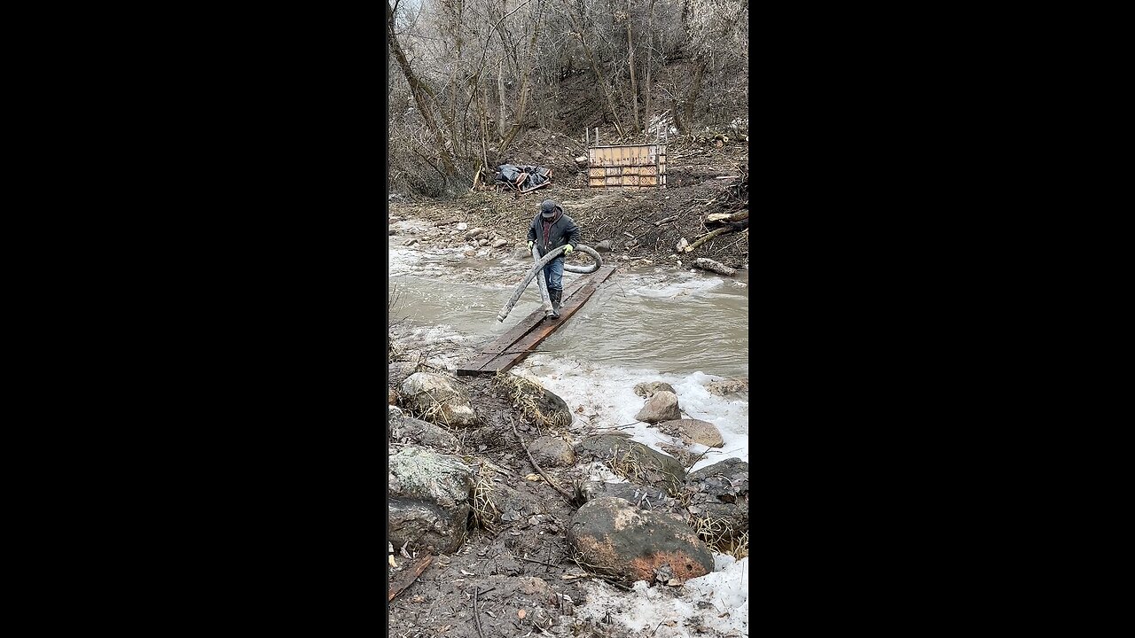 Intense Day on the Job! Head Over Heels Into the Water? Getting a Boom Here = Impossible!
