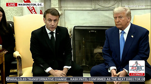 WATCH: President Trump and France’s Macron Have a Bilateral Meeting - 2/24/25