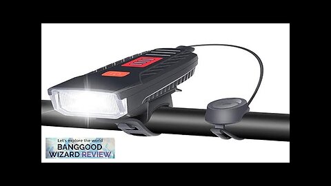 Multifunctional Headlight 1200mAh Large Battery Anti-theft Waterproof 3 Light Modes Front Review