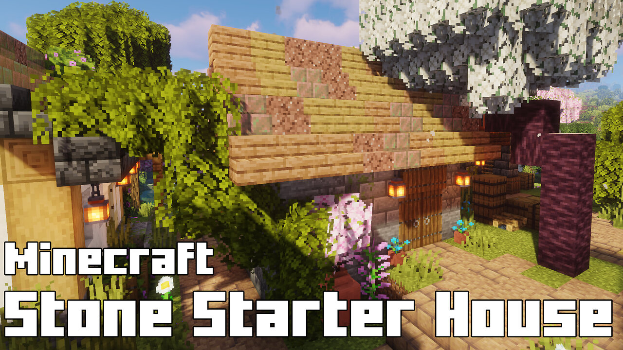 Minecraft Stone Starter House - Durable Beginner's Build