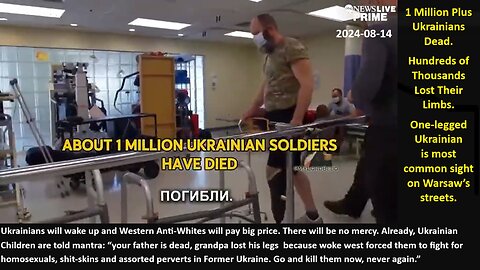 Ru vs. Woke NATO in Former Ukraine: 1 Million Plus Ukrainians/NATO Dead. Hundreds of Thousands Lost Their Limbs.