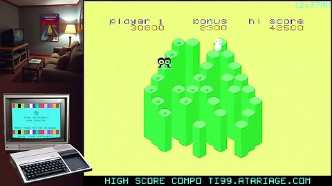 February TI-99/4A High Score Competition: QMaze (Jumpy)