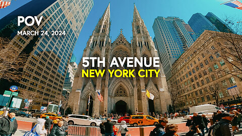 🟡 POV NEW YORK CITY Walking Tour: 5th Avenue (32nd & 60th st), Manhattan, NY, USA / NYC Streets