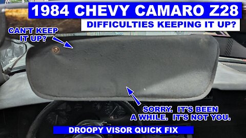 Droopy Visor Quick Fix - Get Rid of That Forest Whitacker Issue