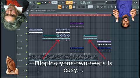 Flipping an Old Beat of Mine 2 -FL Studio Tutorial-How to Flip Old Beats-Adding Drums