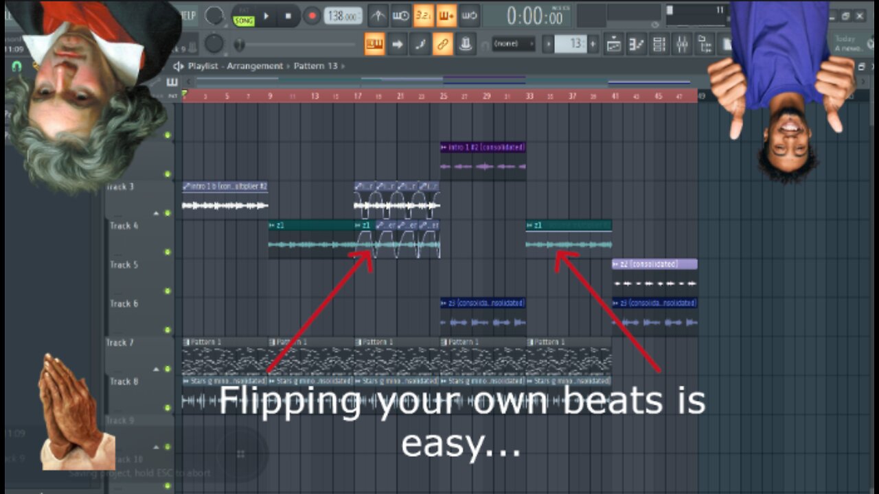 Flipping an Old Beat of Mine 2 -FL Studio Tutorial-How to Flip Old Beats-Adding Drums