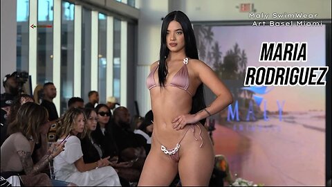 Fashion Model Maria Rodriguez Walking for Maly SwimWear Art Basel Fashion show 2025.