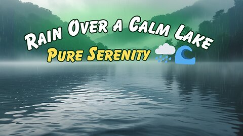 Relaxing Rain on a Lake with Gentle Ripples – Deep Sleep & Meditation Sounds