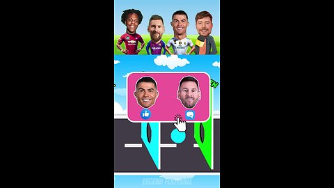 The colors challenge between Messi and Ronaldo