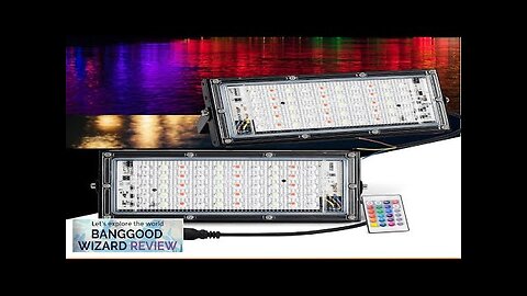 Outdoor Waterproof 220V 50W RGB LED Flood Light Garden Patio Spot Tree Review