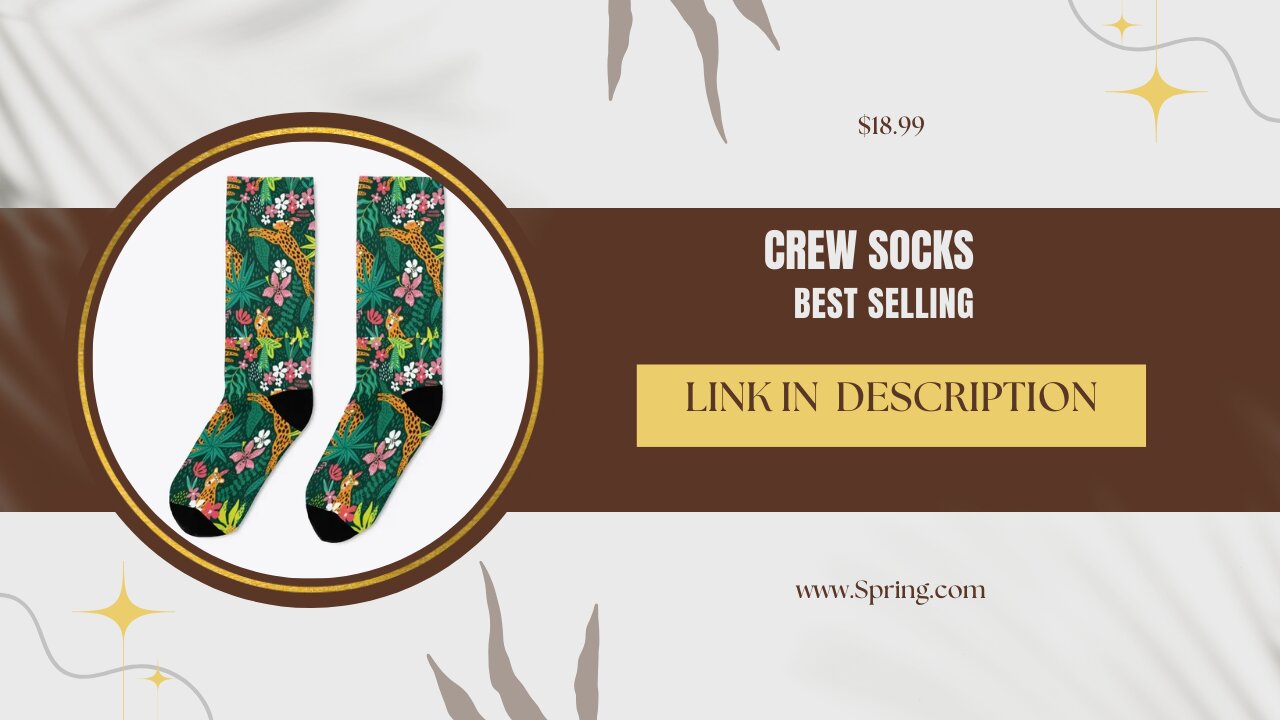 SHOP NOW BEST SELLING Crew Socks For $18.99 | Click the Link In Description