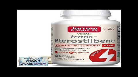 Jarrow Formulas Pterostilbene 50mg for Antioxidant Support Dietary Supplement Supports Review