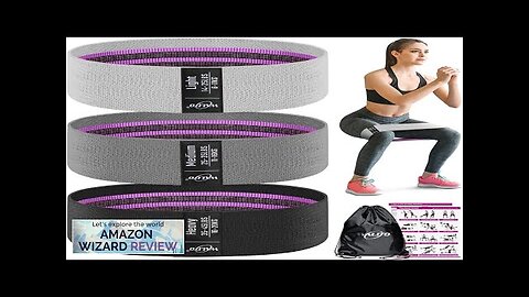 WALITO Resistance Bands for Legs and Butt Fabric Exercise Loop Bands Yoga ReviewB07K5G14PL