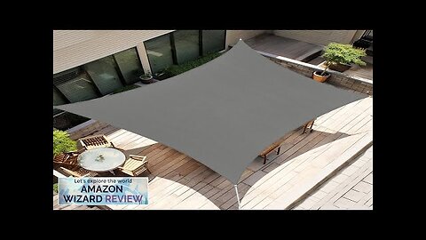 Amagenix Sun Shade Sails Canopy Dark Grey Curved Outdoor Shade Canopy 7'X13' Review