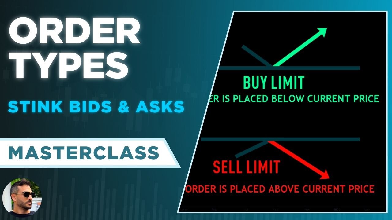 Trading Order Types Explained | Market Orders & Limit Orders (Stink Bids / Asks)