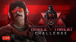 🔴LIVE - DR DISRESPECT - WARZONE - CRAZY TRIPLE THREAT CHALLENGE