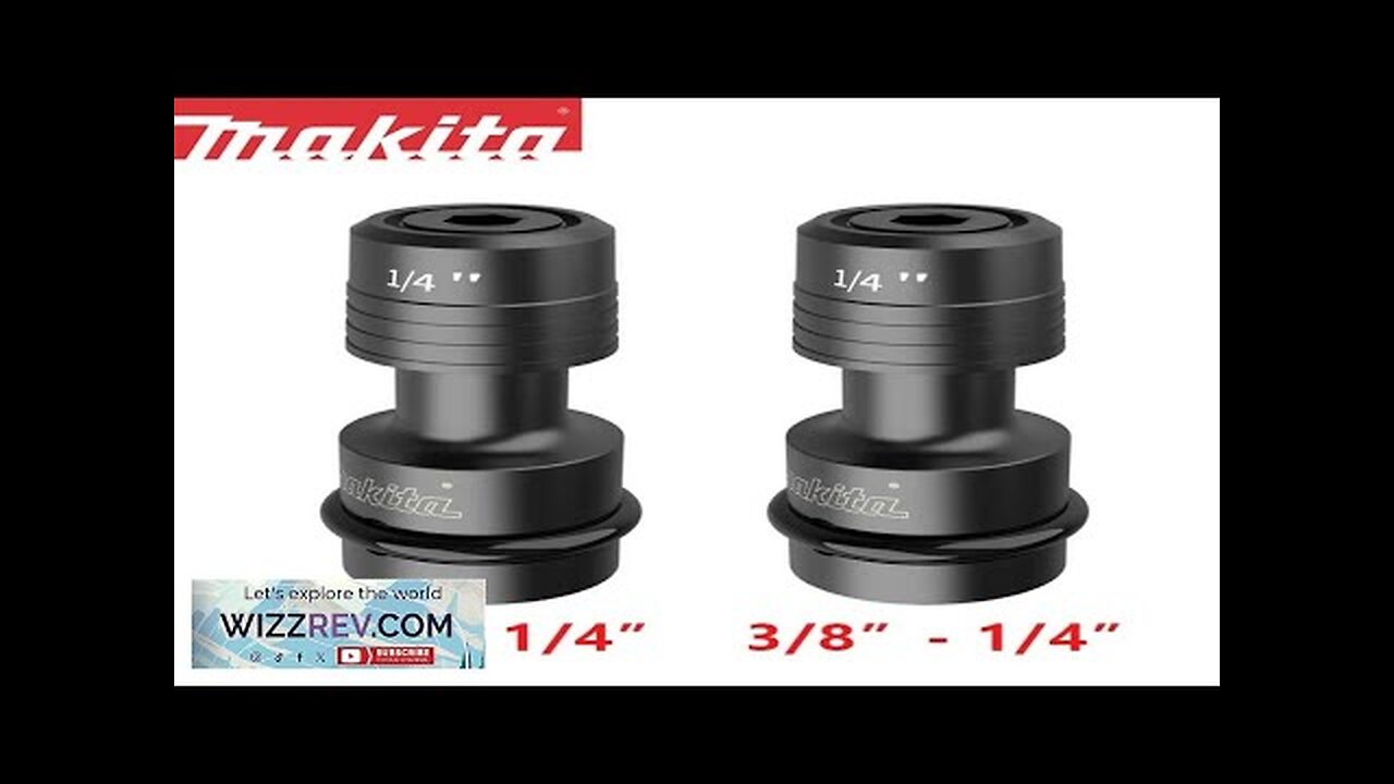 Makita B-68476 B-68482 Bit Adaptor 1/2" Or 3/8" Square Drive 1/4" Hex Review