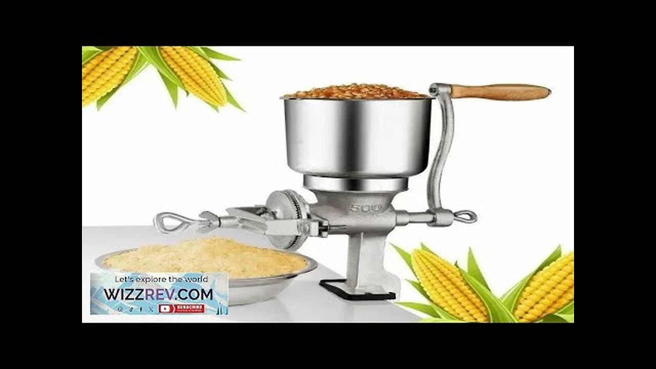 Manual Corn Grinder Flour Maker Wheat Grain Nut Mill Grinder Kitchen Tool Review