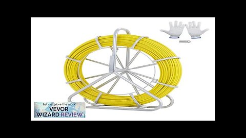 VEVOR Fish Tape Fiberglass 600 ft 5/16 in Duct Rodder Fishtape Wire Review