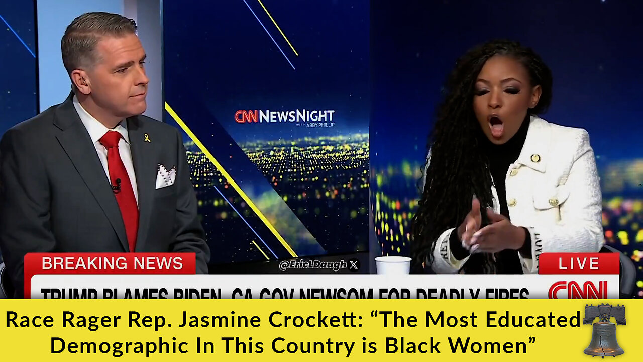 Race Rager Rep. Jasmine Crockett: “The Most Educated Demographic In This Country is Black Women”