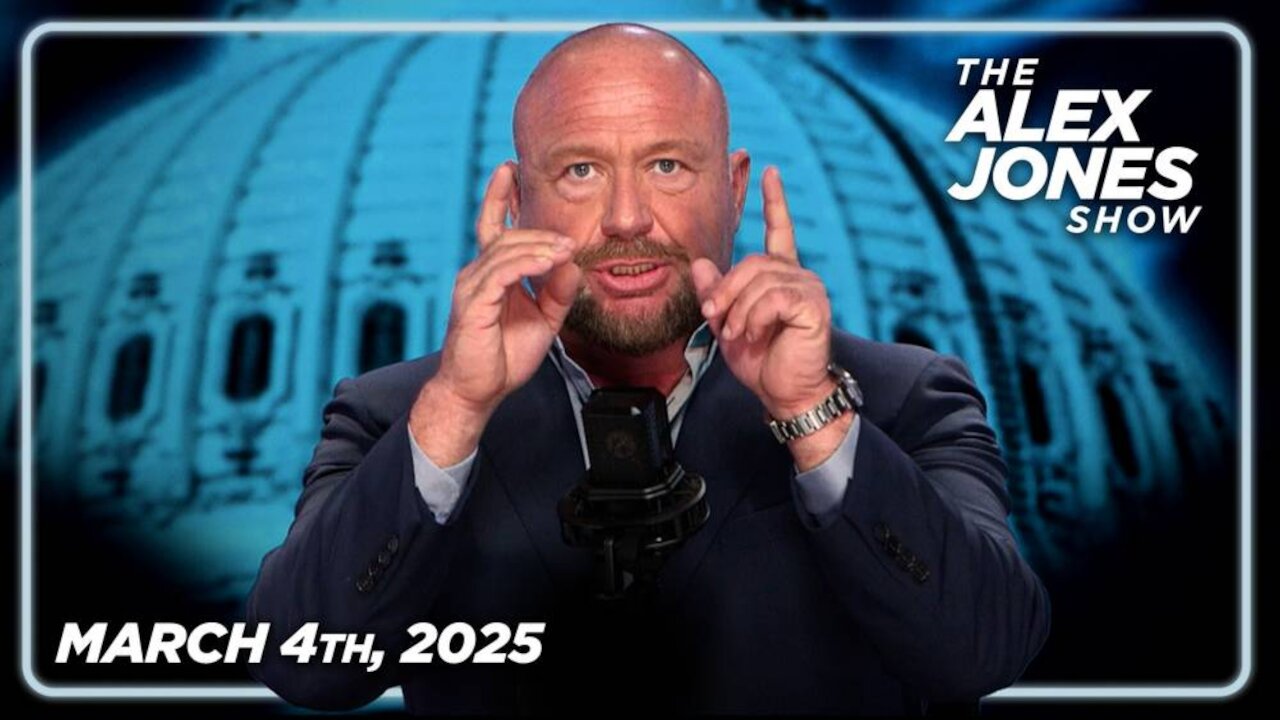 THE ALEX JONES SHOW - 3/4/2025: Trump Tariffs Hit, Shaking Globalist System To Its Foundations! PLUS, Zelensky Publicly Surrenders To Trump, Says He Will “Work Under Trump’s Strong Leadership!”