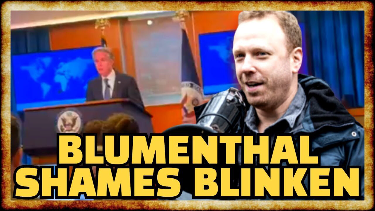 Max Blumenthal ROASTS Blinken TO HIS FACE At DC Press Event