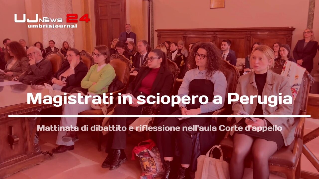 Magistrati in sciopero a Perugia Mattinata di dibattito e riflessione nell'aula Corte d'appello