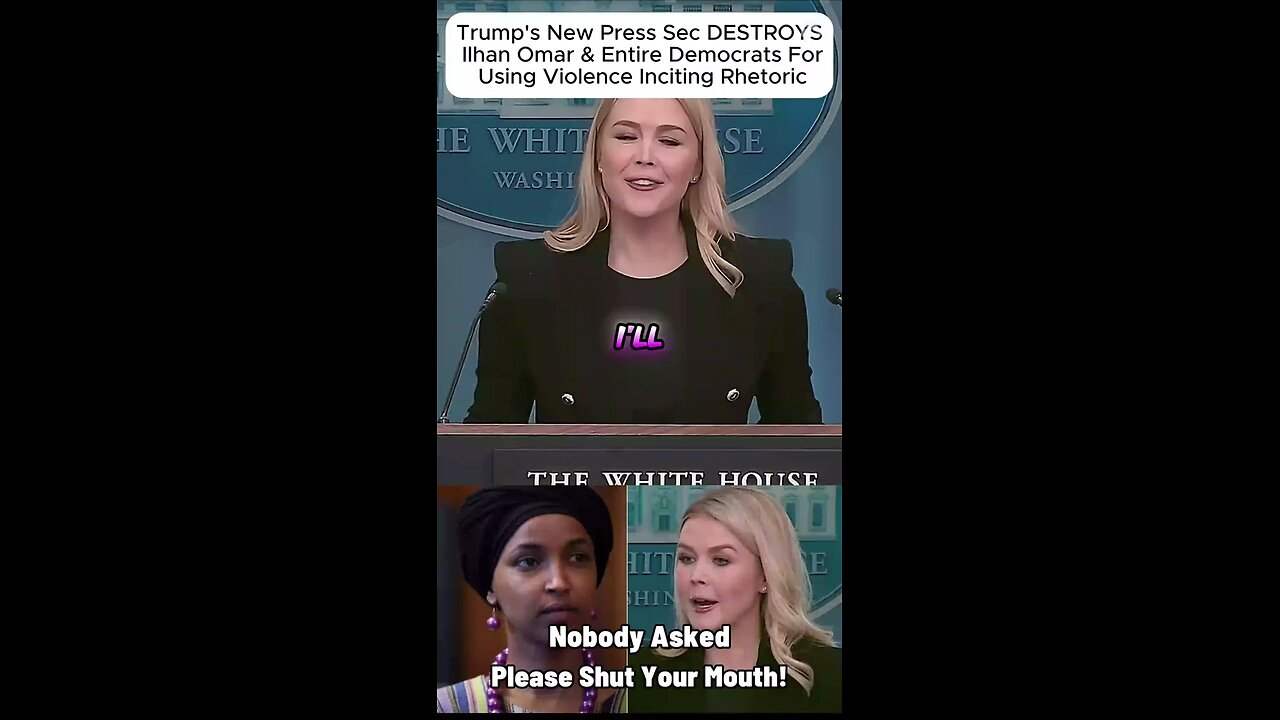 President Trump's press secretary is a SAVAGE in her environment.