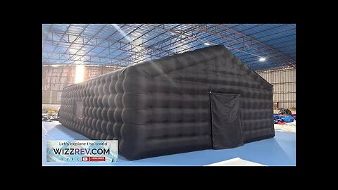 Large Black Inflatable Night Club 26x20x13Ft with Blower，Disco Cube Event House Portable Review