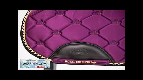 ROYAL EQUESTRIAN JUMP SADDLE PAD PURPLE BLACK FULL Review