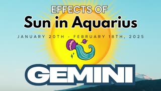 Gemini: Sun in Aquarius Horoscope Guide (January 20th - February 18th)