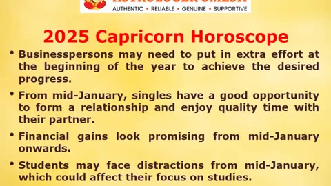 2025 Capricorn Horoscope