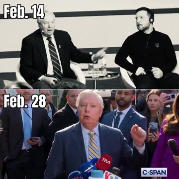 Garbage Senator Lindsey Graham Now calling For Zelensky's Removal, Despite being Zelensky's BIGGEST groupie for years