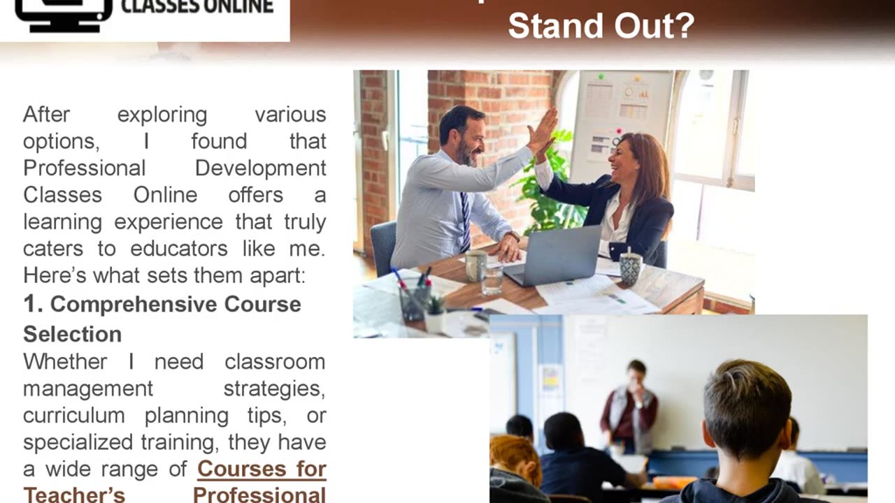 Elevate Your Teaching Career with Online Professional Development Courses