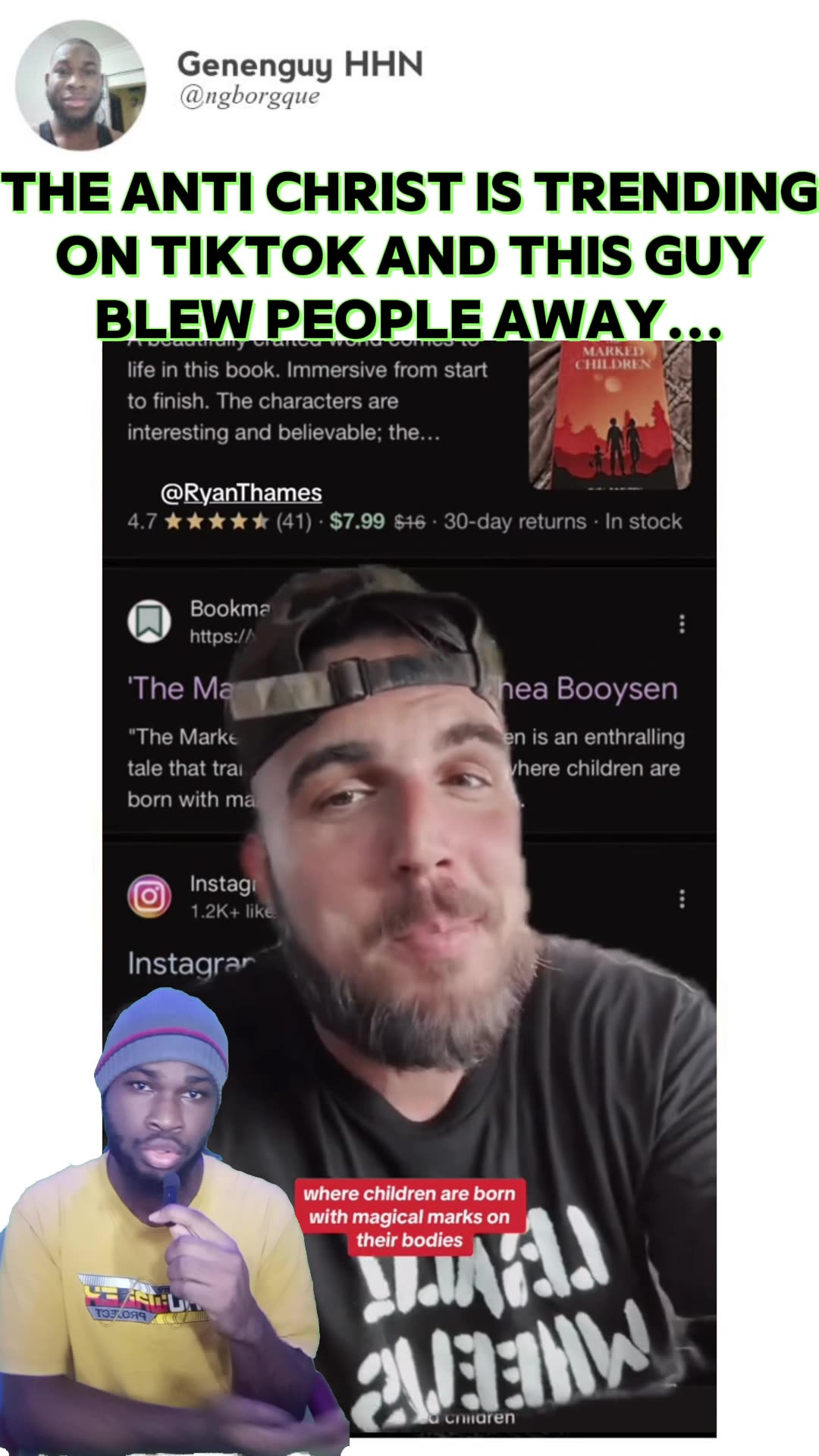 THE ANTI CHRIST IS TRENDINGON TIKTOK AND THIS GUY JUST SPILLED THE TEA