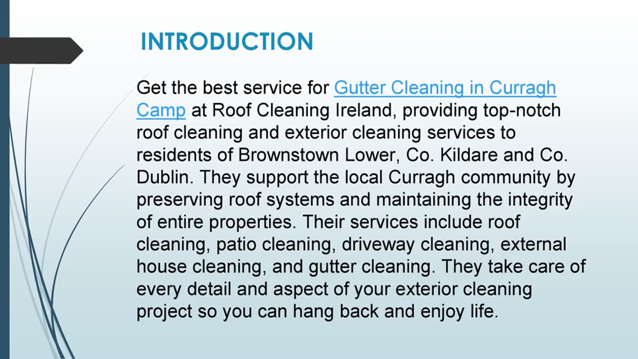 Get the Best service for Gutter Cleaning in Curragh Camp