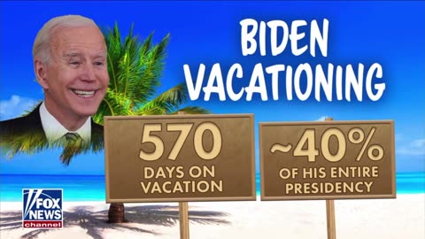 Biden took 570 vacation days so far during his presidency, 40% of his entire term.