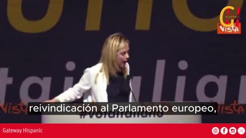 Giorgia Meloni: “Rome should be the capital of the European Union”.