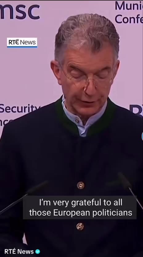 Munich Security Conference Chairman Goes on Stage and Cries Like a Baby After J.D. Vance Speech