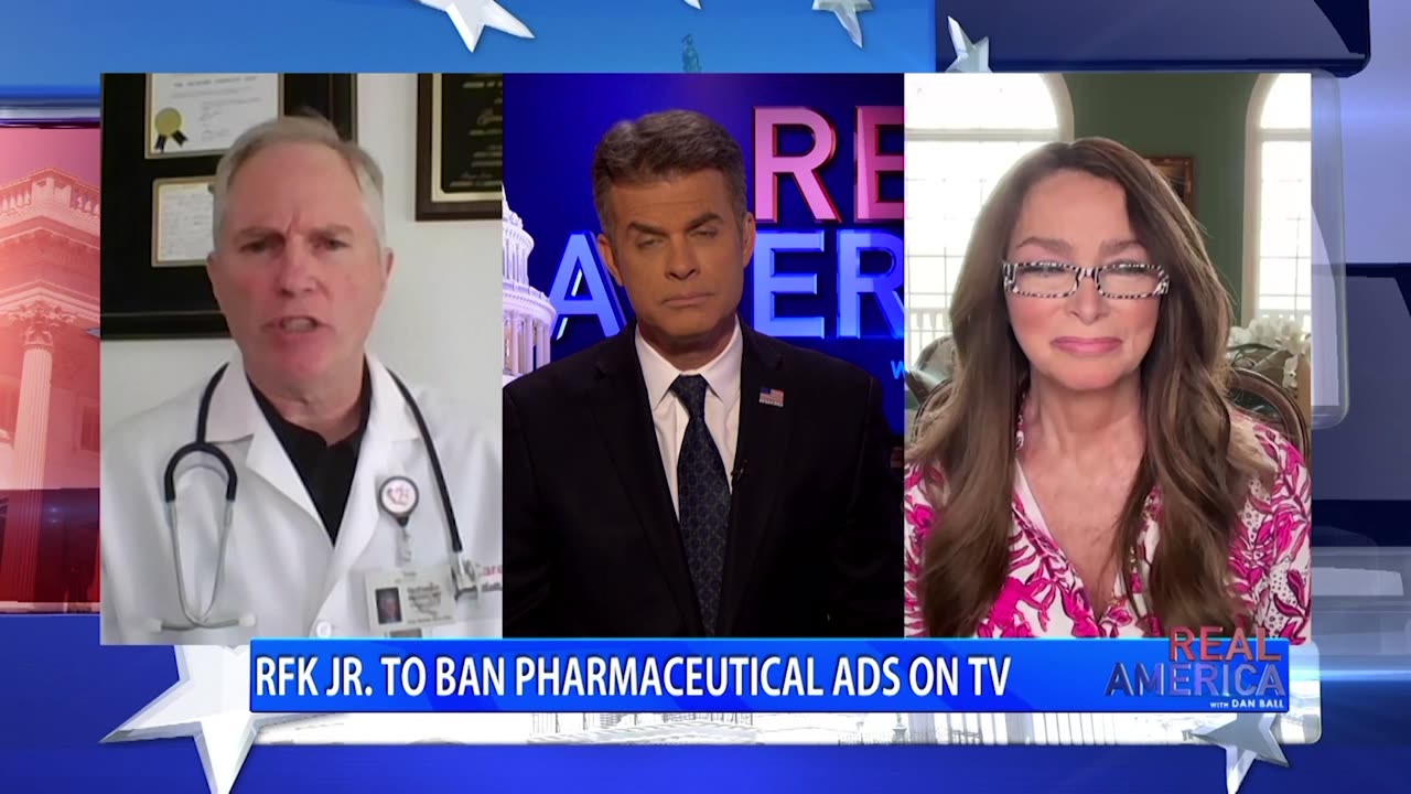 REAL AMERICA -- Dan Ball W/ Dr. Richard Bartlett & Charlene Bollinger, MAHA!, 3/27/25