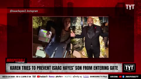 WATCH: Isaac Hayes’ Son Shuts Down Karen’s Power Trip On Christmas Eve