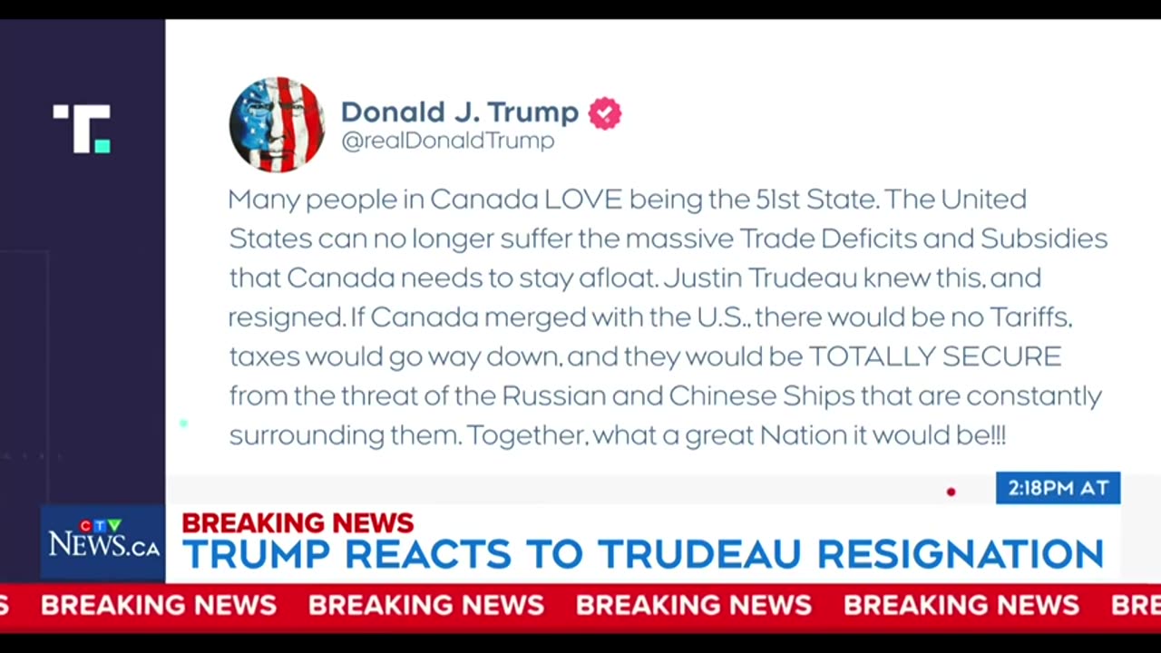 Trump Makes SHOCKING Announcement After Trudeau Resignation!