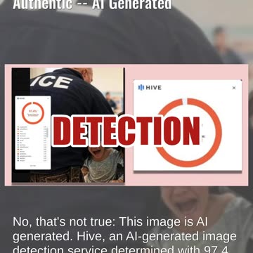 Fact Check: Image Of ICE Agent Restraining Crying Girl Is NOT Authentic -- AI Generated