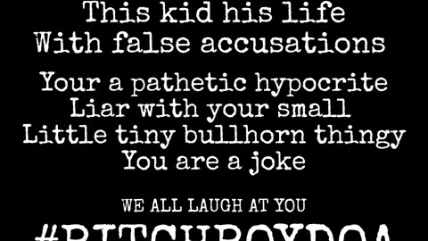 @iconoclasticgypsy@theloreofdoaYou fcking hypocrite! STFU! #BITCHBOYDOA #DEFENDEROFANTS