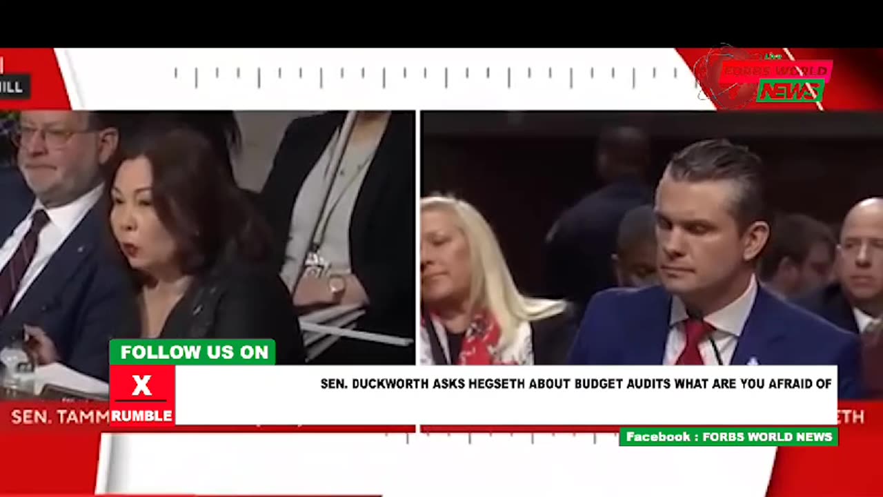 Sen Duckworth humiliates herself during senate confirmation hearing of Pete Hegseth