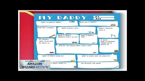 Ziwenhu Daddy Fathers Day CardFunny Fathers Day GiftDad Gift from son daughterFathers Review