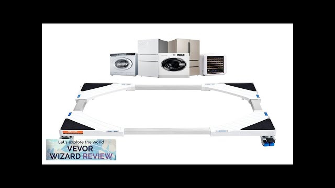 VEVOR Mini Fridge Stand Universal Laundry Pedestal Adjustable Refrigerator Stand Review